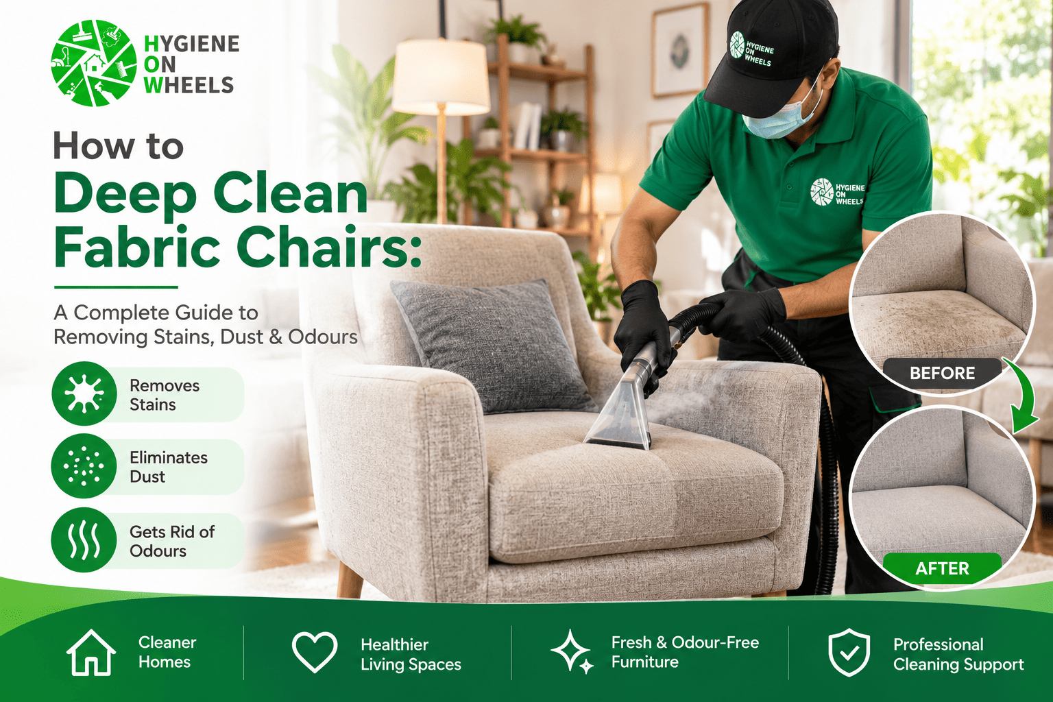 How to Deep Clean Fabric Chairs: A Complete Guide to Stains, Dust & Odours in Thane